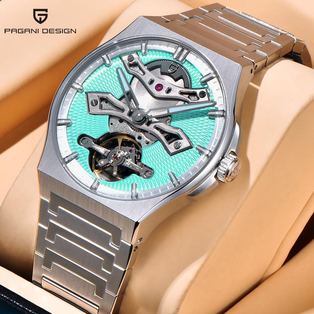 PAGANI DESIGN Luxus Herren Mechanische Uhr Top Marke Saphirglas AR Beschichtet Automatikuhr Business Wasserdichte Uhr für Herren