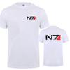 Mass Effect N7 T-Shirt Sommer Unisex Kurzarm Baumwolle N7 T-Shirt Unisex Oberteile Tee