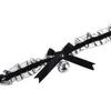 Cute Fashion Creative Women Gothic Simple Sexy Lace Collar Pendant Bow Knot Bell Choker Necklace Dress Girls Party Jewelry