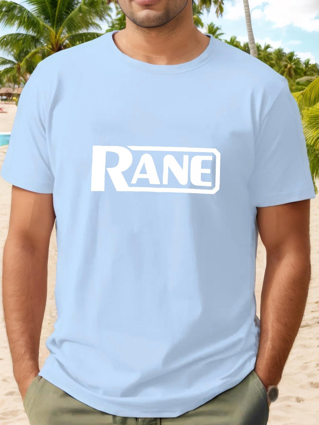 RANE Logo Summer Minimalist Stylish Short-Sleeve T-shirt XL