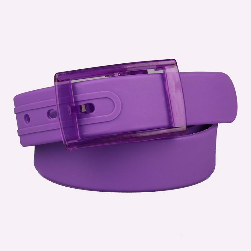 Scented Unisex Silicone Belt with Plastic Buckle - Metal-Free, Candy Color