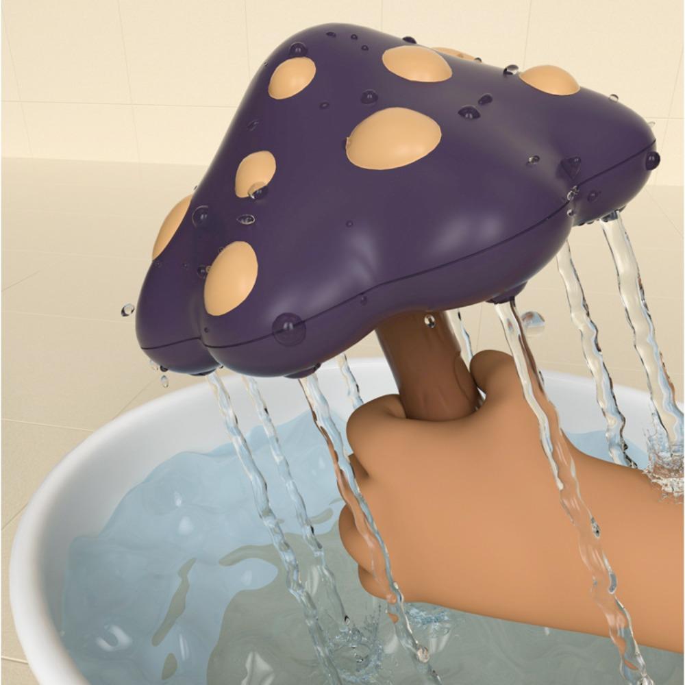 

Splashing Spray Water-Sprinkling Toy Mushroom Bathtub Sprayer Toy Water Spray Bath Toy Boys Girls фиолетовый