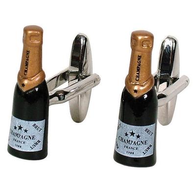 Gdesign Champagne Bottle Button Cufflinks