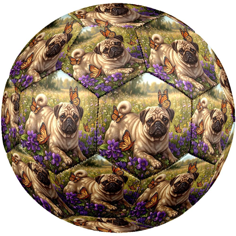 1pc Pug Butterflies Size 5 Soccer Ball Professional Lightweight Durable Match Training Football Indoor &Outdoor Sports BallTraining Ball Y78