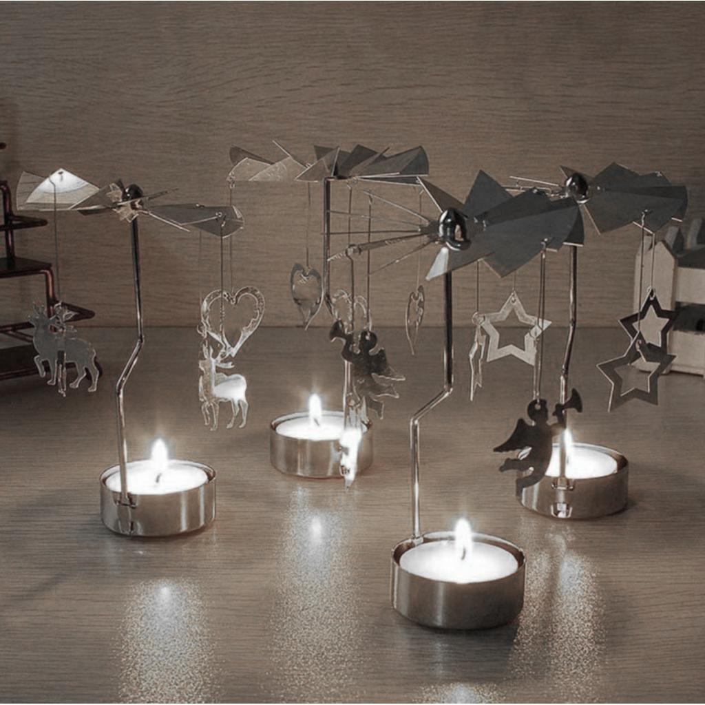 Metal Cut Candle Holder Tea Light Candle Christmas Party Decoration Candle