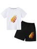 Summer New Set 3D Print Children's Breathable T-shirt and Shorts Casual Brand Clothing Streetwear 2-piece Set for Boys And