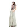2026 Spring Women's American Style Cuffed Casual Wide Leg Pants - Loose, Comfortable, Slimming Drape