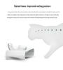 Pet Cat & Dog Transparent Double Bowl - Angled Food & Water Feeder with Neck Protection