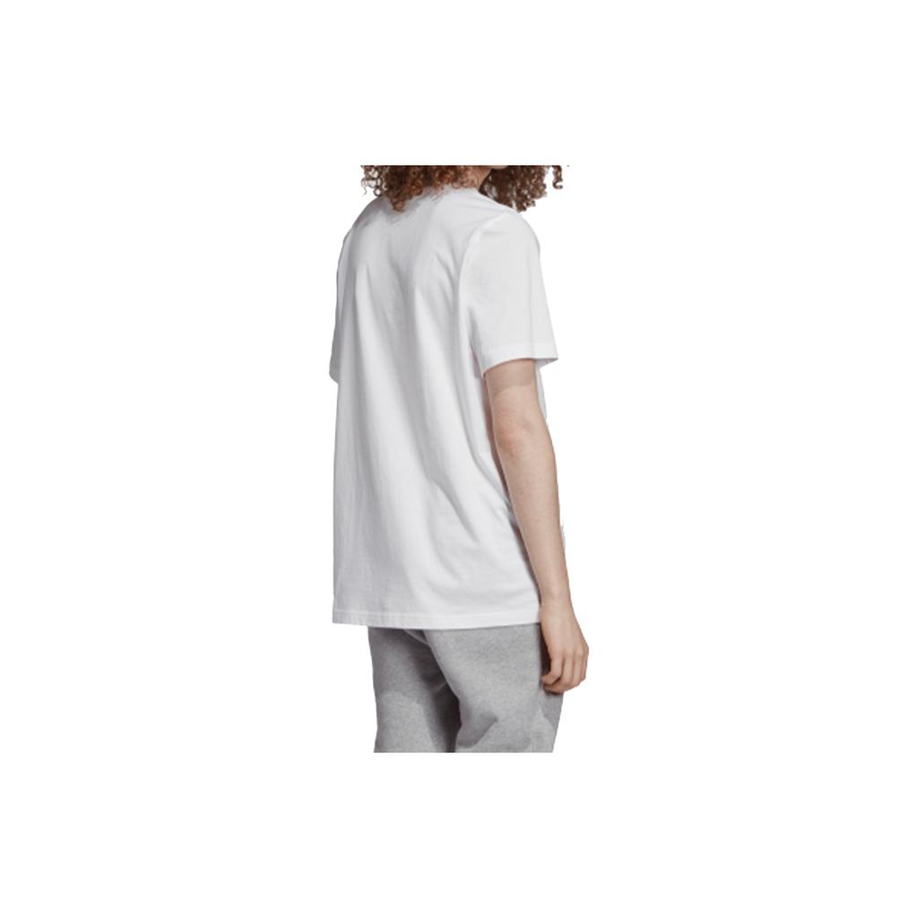adidas Oryginalna Koszulka Męska z Krótkim Rękawem i Haftowanym Logo Trefoil, Nadruk Buta, Kolor Biały ED6929