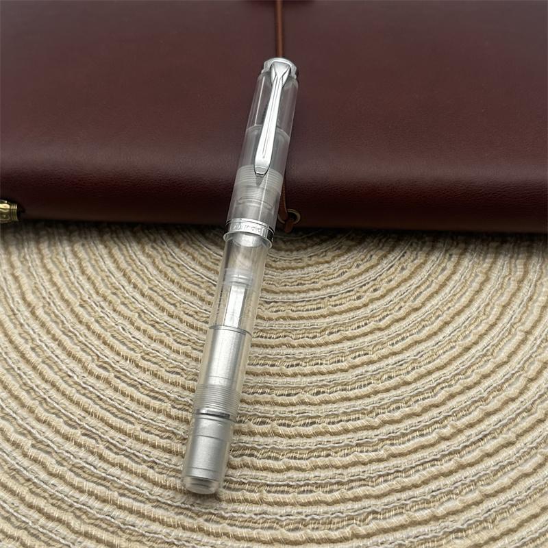 Pluma Estilográfica ADMOK J400 de Pistón Acrílico Schmidt Suave Plumín #5 EF/F/M Plumas de Tinta de Escritura de Oficina de Negocios de Gama Alta Papelería Escolar
