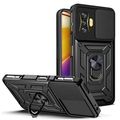 For POCO F4 GT Case Cover for Xiaomi POCO F4 GT Camera Lens Protective Armor Shockproof Magnetic Holder Ring Case Capa