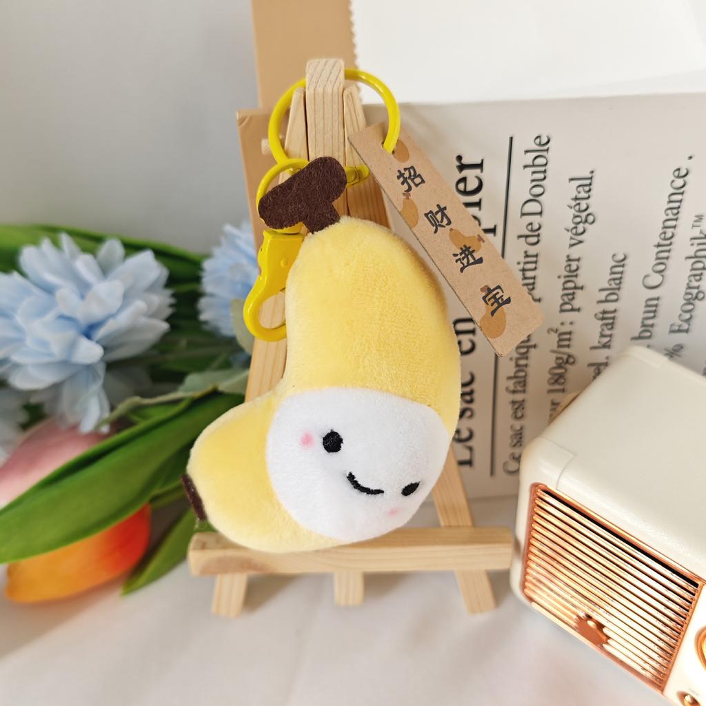 Beautiful Moral Fruit Plush Pendant Short Plush Keychain Apple Doll Backpack Juvenile Accessories