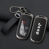 Zinc Alloy Leather Car Key Cover Case For Jeep Renegade Wrangler Patriot Grand Compass Cherokee Liberty WK2 KL Auto Accessories