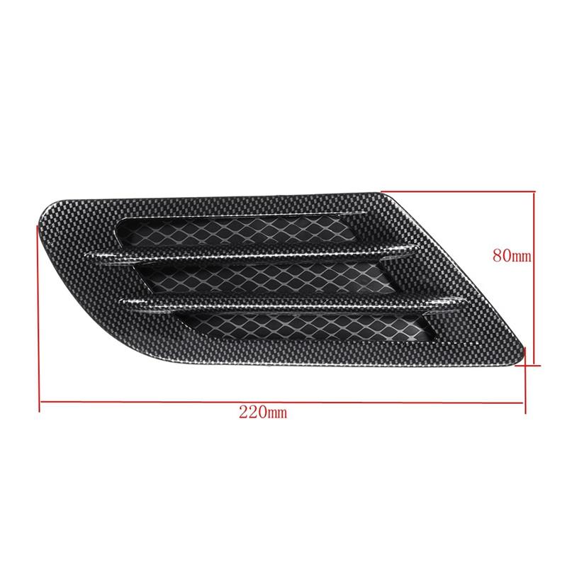 Universal Auto Tuning Bil Sideskjerm Panser Scoop Luftinntak Deksel For Prado 150 120 Kia Rio 4 Honda Fit Hyundai Creta Land Cruis