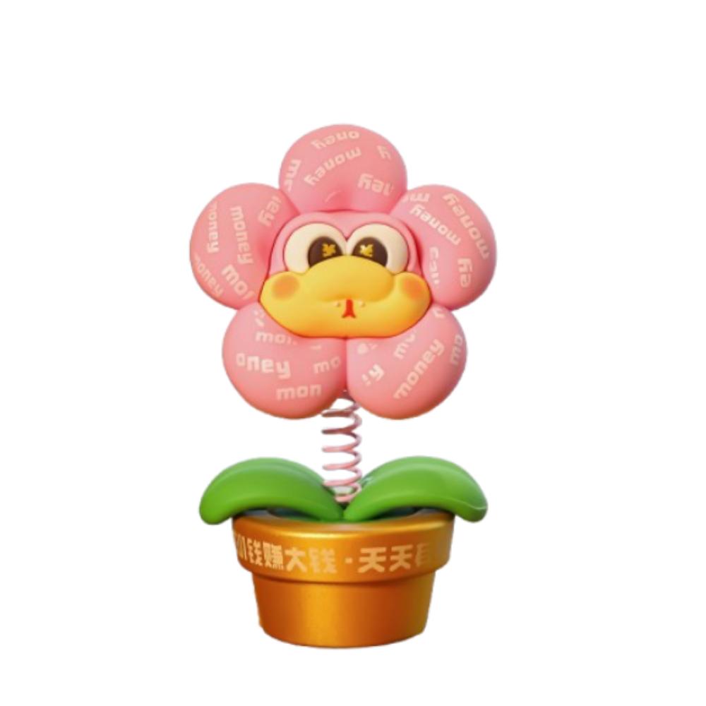 

Смола Счастливое Комнатное Растение Статуэтка Милый Маскот Китайского Нового Года Новогоднее Украшение Подарки розовый