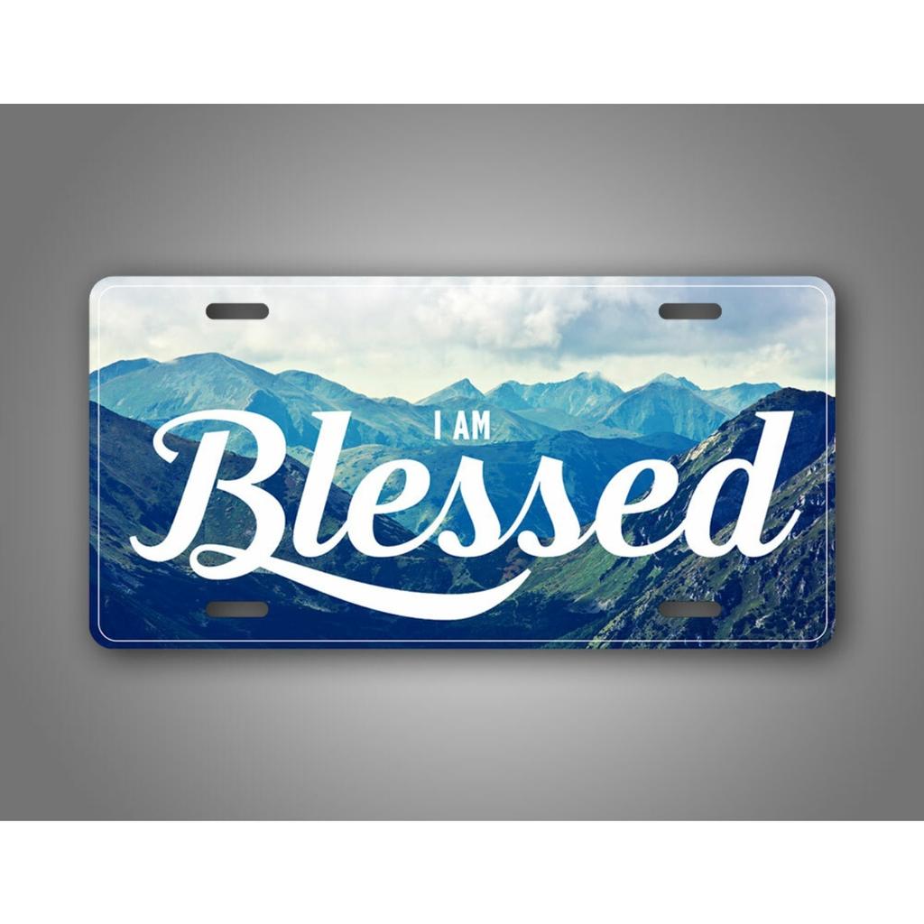 Personalized Blessed Mountains Faith Sign Metal Wall Art Home Decor