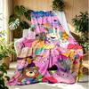 Cartoon animation Pattern Blanket for Home Decoration, Bed, Sofa, Car Travel, Camping, Suitable for All Seasons, Birthday Christmas Gift