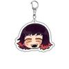 Demon Slayer Kimetsu No Yaiba Nekonečný hrad Akrylový klíčenka Doplňky Přívěsek na tašku Vynalézavá Akaza Akční figurka Figurka Hračky