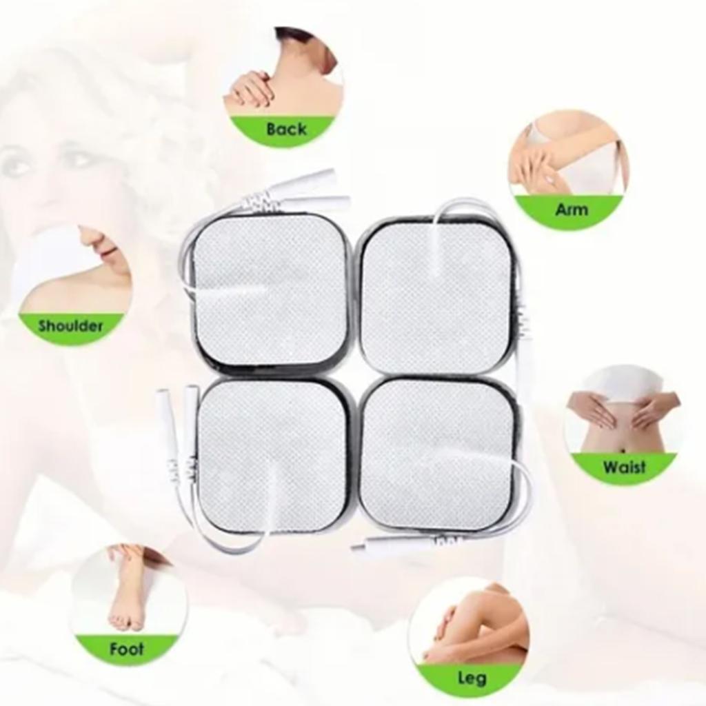 36pcs Electrode Pad Reusable Strong Stickiness Rectangular Replacement Electrode Pad for TENS Machin