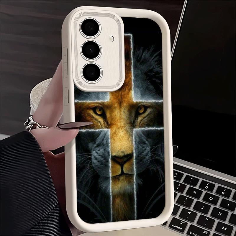 Phone Case for Samsung Galaxy A17 A16 A15 A14 A13 God Jesus Pray Cross Bible A56 A36 A26 A55 A35 A25 A54 A34 A24 A53 A33 A23 A07