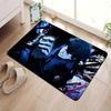 Anime B-Blue L-LockS Anti-Slip Kitchen Mat for Kids Room Bedroom Decoration Balcony Living Room Alfombra