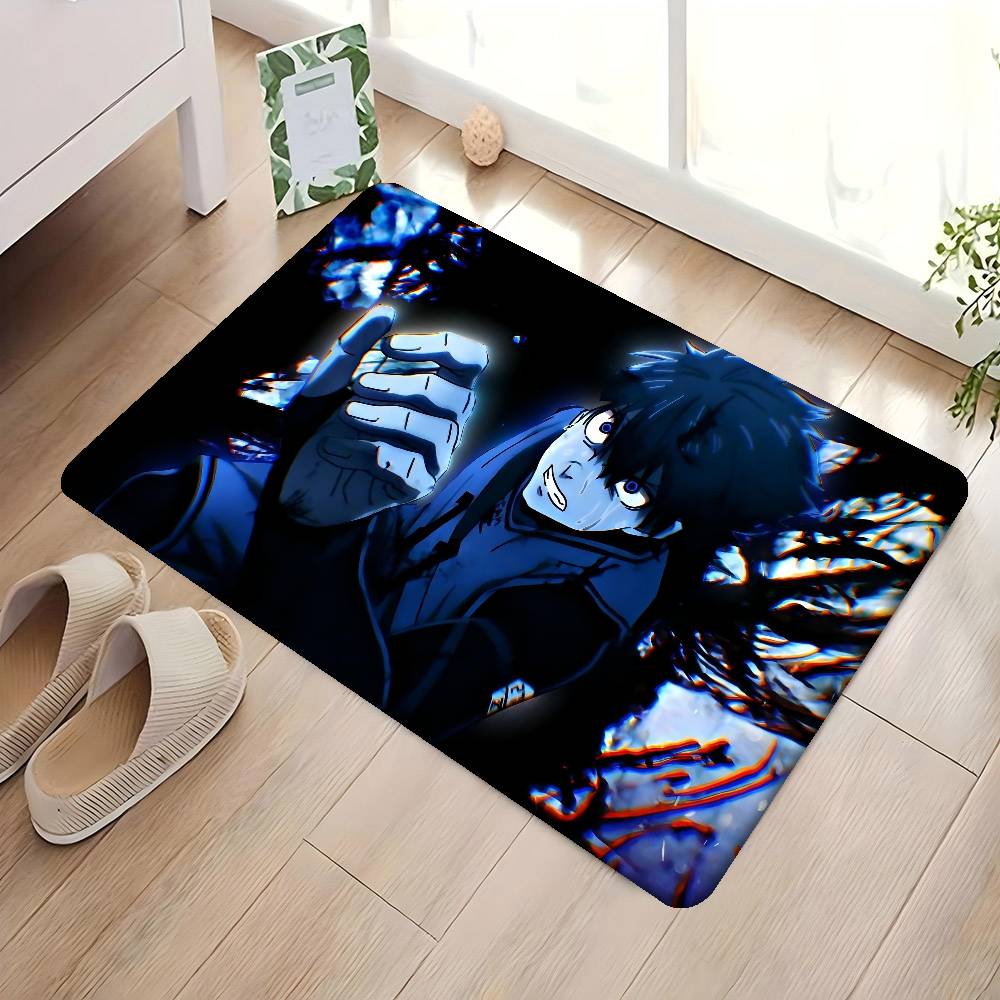 Anime B-Blue L-LockS Anti-Slip Kitchen Mat for Kids Room Bedroom Decoration Balcony Living Room Alfombra
