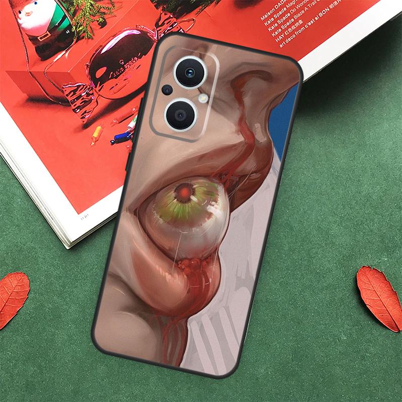 

Scary Face Eyes Smiley Case For OPPO Reno 14 13 12 11 10 Pro 14F 13F 12F 11F 8 7 Lite OPPO Find X9 X8 X6 Pro Cover OPPO Reno13