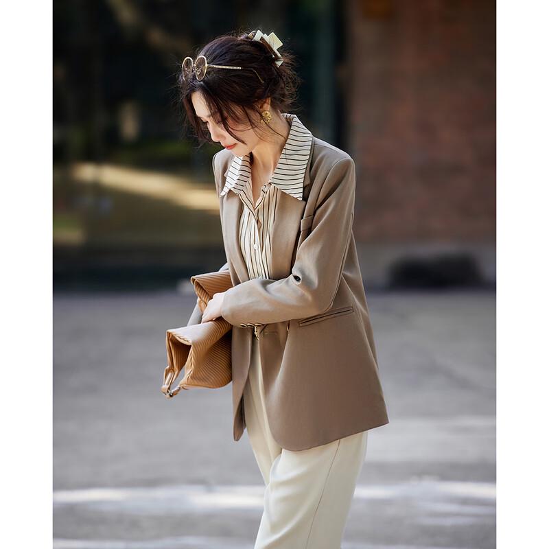 TERRE BLEUE Women's Casual Suit Blazer