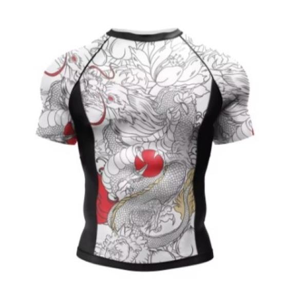 Muay Thai Kickboxing Boxing MMA UFC Shirt Slim Athletic Fit Short Sleeve Round O Neck Unisex Men Women Fitness Workout Quick Dry Print Training Tee