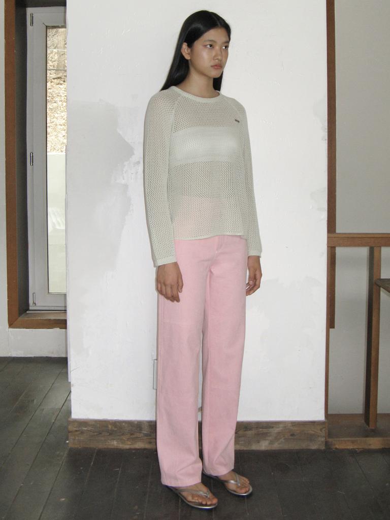 Sinun Pigment Washing Pants (Light Pink)