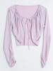 Aiemkeulleeo Lycra Ribbon Bolero Cardigan Upf 50 Pale Pink