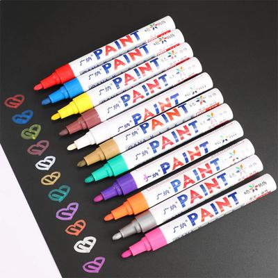1 PIÈCE Stylo de Peinture pour Voiture Étanche Stylo Marqueur de Peinture Huileuse pour Pneu de Roue de Voiture Auto Caoutchouc Bande de Roulement CD Métal Marqueur de Peinture Permanente