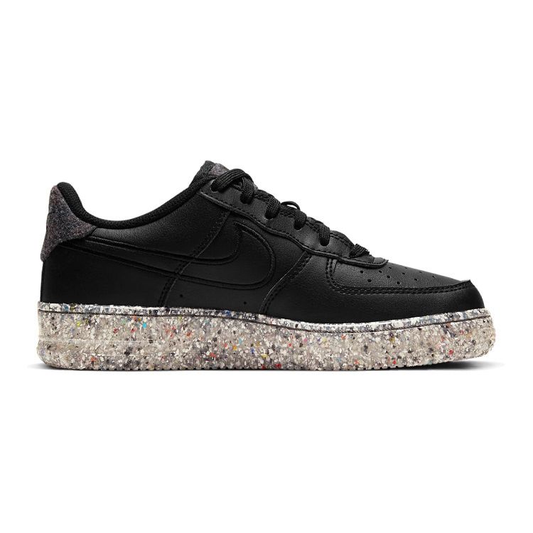 Nike Air Force 1 GS Recycled Wool Pack - Black Kids Sneakers Metallic-Silver DB2813-001