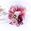 Bands Pearl Ponytail Holder Women Hair Ties Hair Rubber Bands Flower Mesh Scrunchies Double Layer