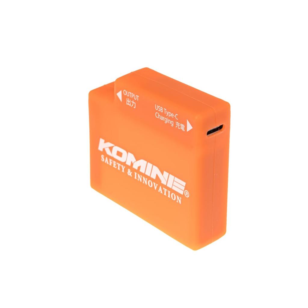 Komine 08-250 EK-250 7.4V Glove Set for Motorcycles, Black Free