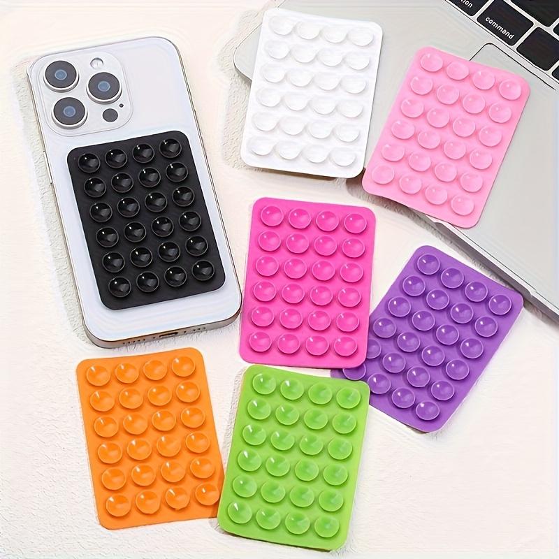 10pcs Silicone Phone Anti-slip Suction Cup, Equipped with 24 Silicone Suction Heads, Self-adhesive, Ultra-thin Design