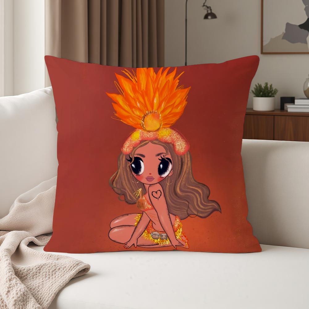 Singer K-Karol G Funny Pillow Case Suitable For Bedrooms Living Rooms Cars Home Decoration