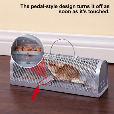 1 Stück Hochempfindliche Verzinkter Rattenkäfig Schädlingsbekämpfung Alle Mäuse und Ratten Können Hineinpassen Mäuse Nagetierfänger Humane Falle