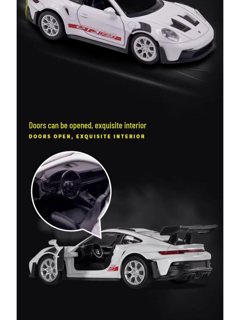 CH554071 911 GT3 RS Alloy Pull-Back Toy Car with Opening Double Doors
