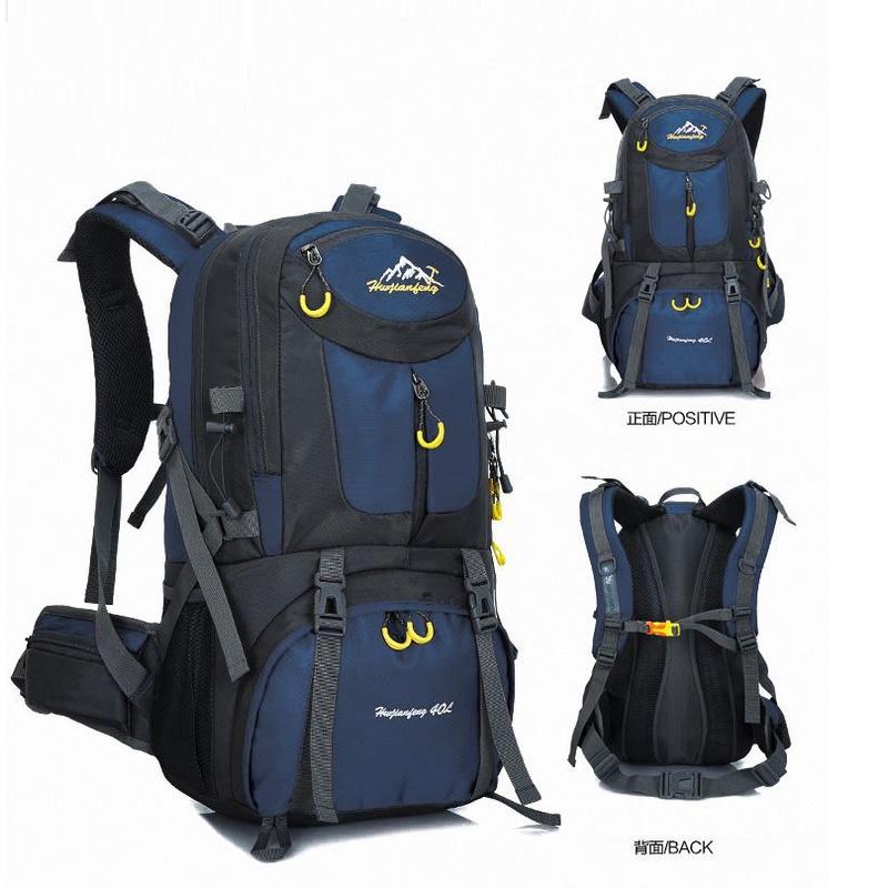 Hexagonal Nylon Backpack For Camping Climbing And Trekking 40l/50l/60l