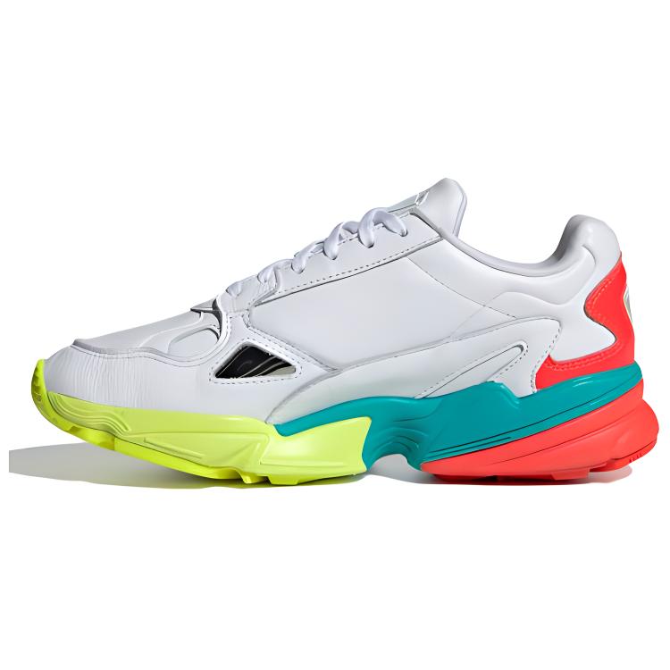 Adidas Originals Falcon Mesh Leather Comfortable Non-Slip Wear-Resistant Low-Top Dad Shoes Women sneaker Gray EH0319