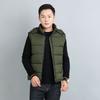 Jishi vest removable hat down cotton vest jacket loose thermal vest