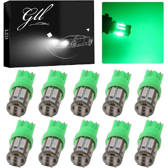 Grandview T10 194 168 921 W5W White LED Interior Lights Bulb Car Replacement Lights Truck License Plate Front Rear Sidemarker Light Dome Map LED