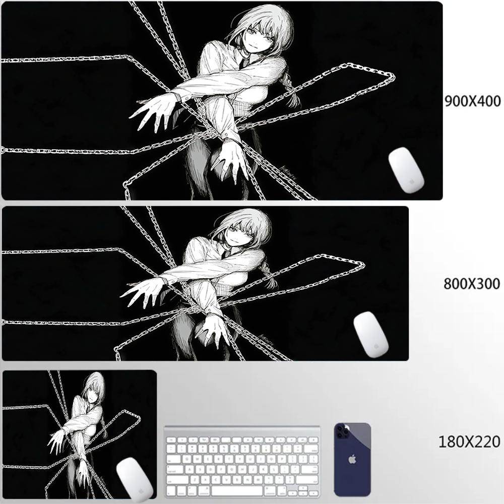 Xxl Chainsaw Man Reze Makima Mouse Pad Anime Gamer Gaming Pc Accessories Mouse Pad Large Keyboard Computer Hd Printing Desk Mat