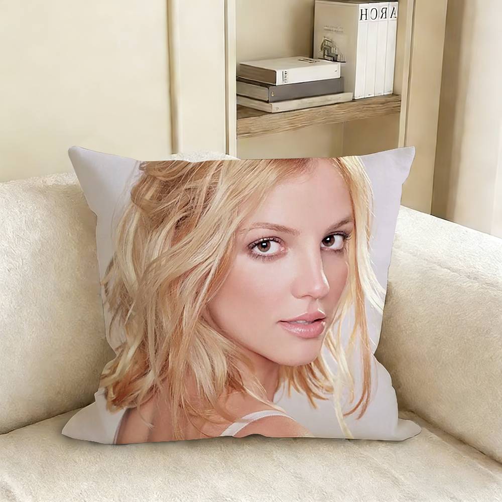 BBritney SSpears Pillow Case Living Room Sofa Cushion Cover Suitable For Home Bedroom Room Decoration