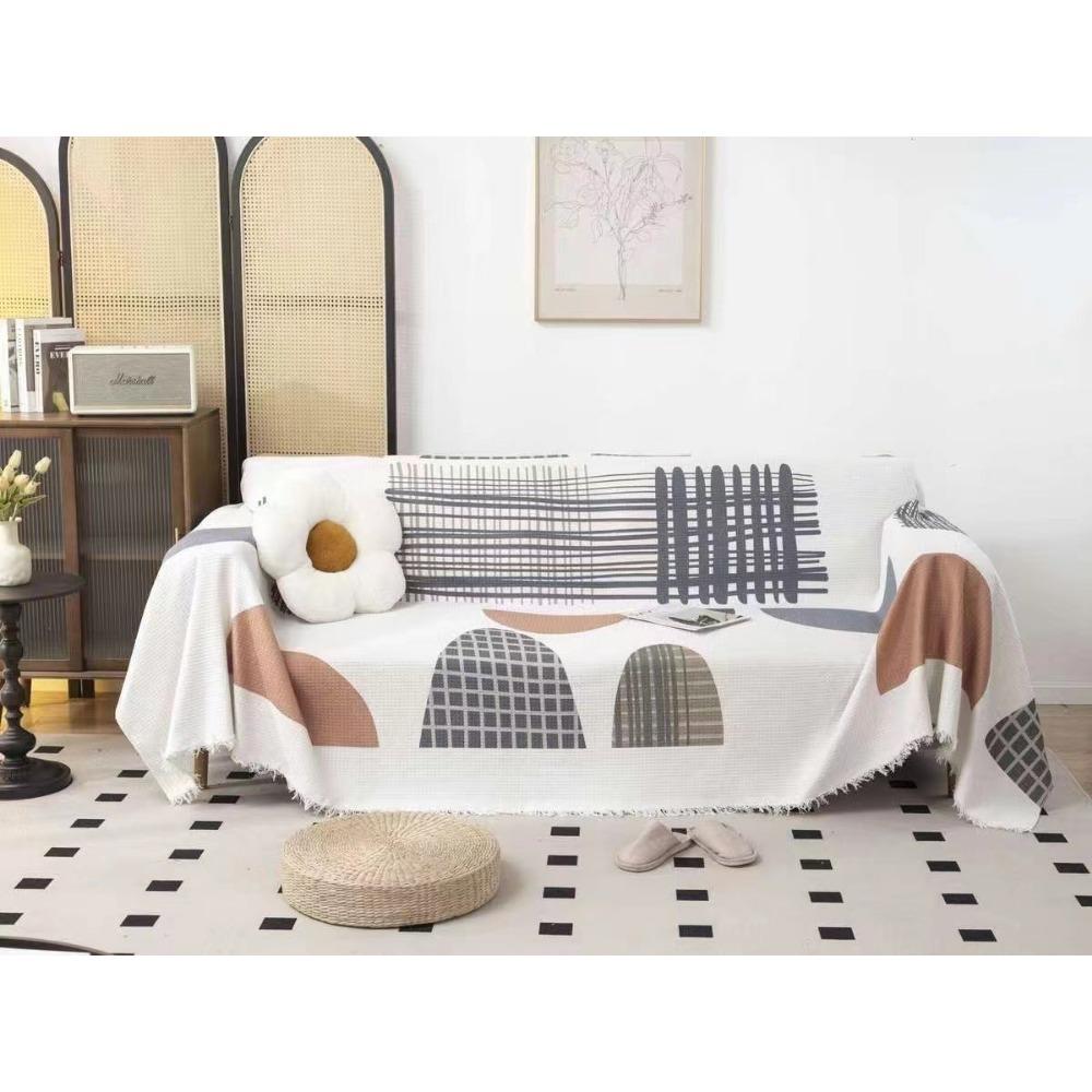 Sofa Handtuch Nordischer Stil Vollständig bedeckte Stücke Bezugstuch Mietwohnung Sofakissen Wohnzimmer Sofaüberwurf Vier Jahreszeiten Universell