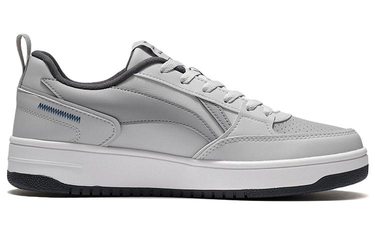 Li Ning Slip Resistant, Abrasion Resistant, Lightweight Low top Skateboard Shoes Men's Gray AGCS135-5