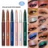 12-Color Glitter Eyeshadow Stick, Daily & Festival Looks, Smooth Shimmer & Glitter Finish, Quick Dry, Waterproof, Blends Easily