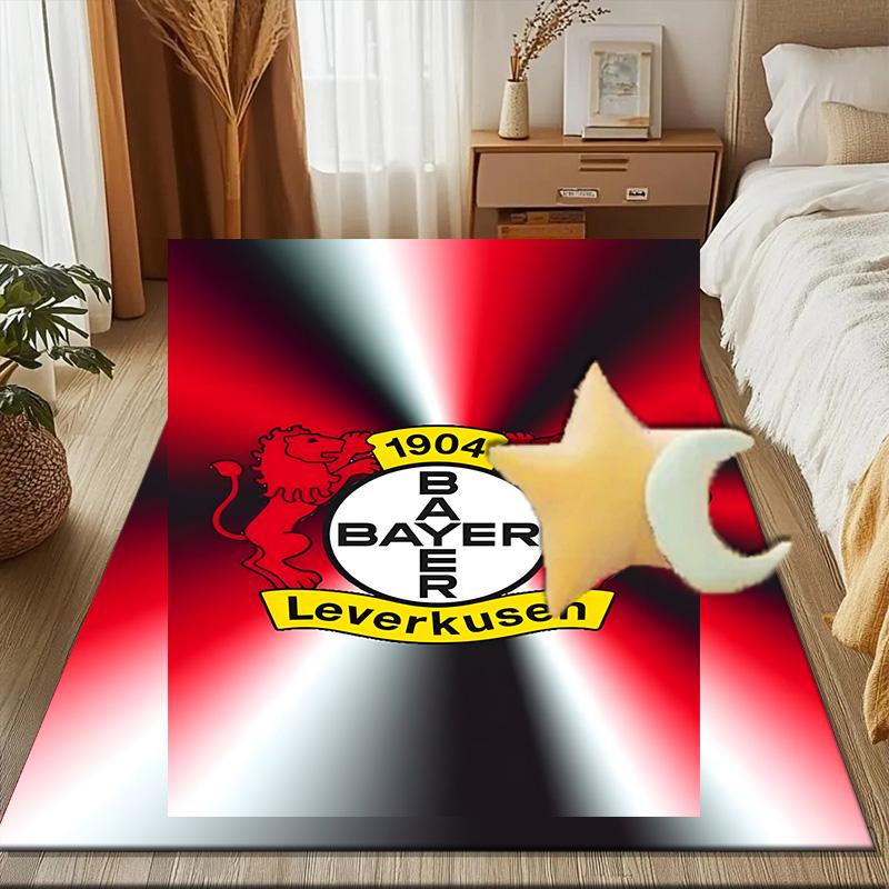 Bayer Football Club Printed Office Carpet Chair Cushion Entryway Rug, Rugs for Living Room, Bedroom Christmas gifts