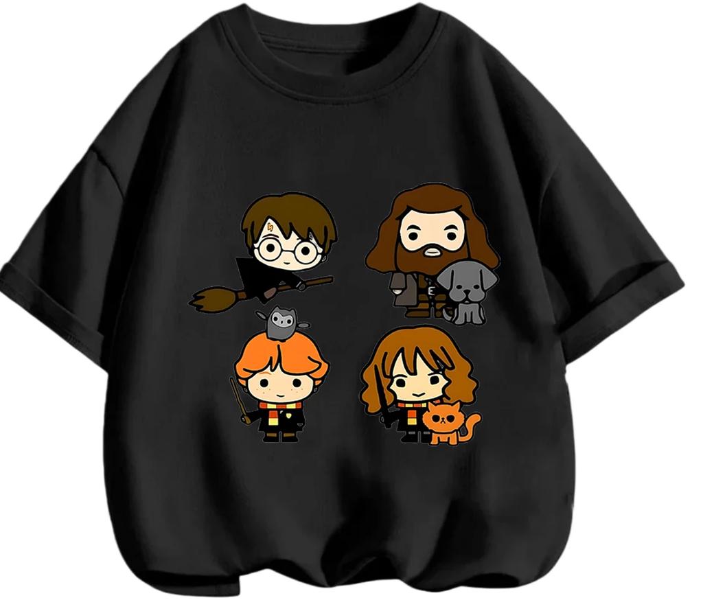 Cozy Lightweight Harry Potter T Shirt Summer Street Casual Short Sleeve Wear Boys Girls 3 14 Ages
